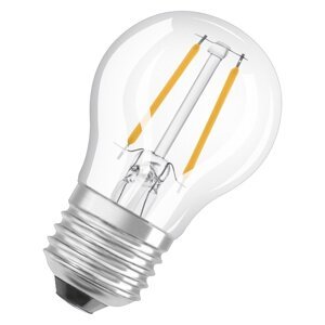 Průhledná LED stmívatelná žárovka E27 4,8 W CLASSIC P, studená bílá