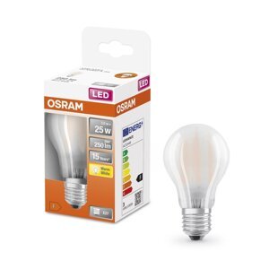 Matná LED žárovka E27 2,5 W CLASSIC A, teplá bílá