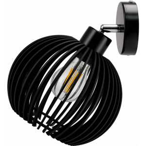 LED nástěnné svítidlo 1x E27 černá LUCA05-B