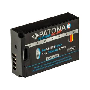 PATONA PATONA - Aku Canon LP-E12 750mAh Li-Ion Platinum USB-C nabíjení