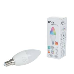 PRIOS Prios Smart LED žárovka E14 4,9W RGBW CCT Tuya matná 3ks