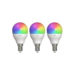 PRIOS Prios Smart LED kapková lampa E14 4,9W RGBW CCT Tuya matná 3-pack