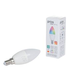 PRIOS Prios Smart LED žárovka E14 4,9W RGB Tuya WLAN matná CCT