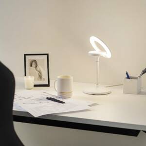 LTS Stolní lampa LED Filigree, otočná, bílá