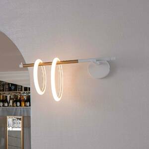 Marchetti Ulaop LED nástěnné svítidlo, dva kroužky, levé, bílé