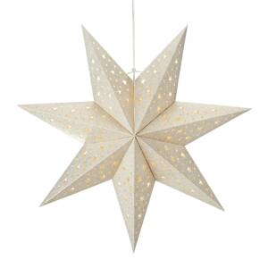 Markslöjd LED závěsná hvězda prázdná, na baterie, časovač Ø 45cm, zlatá barva